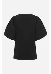 Freequent - Bluzka Vista. Kolor: czarny. Materiał: tkanina, jersey. Styl: elegancki #2