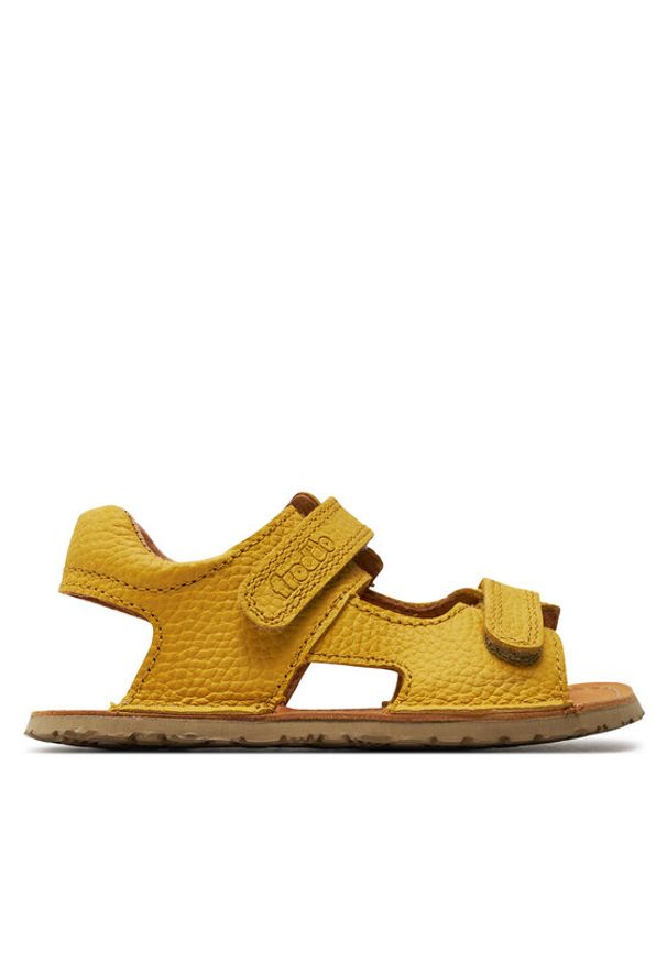 Froddo Sandały Flexy Mini G3150268-4 M Żółty. Kolor: żółty. Materiał: skóra