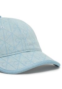 Calvin Klein Czapka z daszkiem Denim Emblem Burnout LV04F5042G Błękitny. Kolor: niebieski. Materiał: bawełna #4