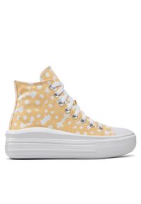 Converse Trampki Chuck Taylor All Star Mowe Hi A01194C Żółty. Kolor: żółty. Materiał: materiał