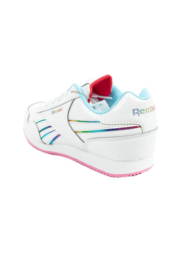 Reebok - Skórzane Buty Dziecięce Royal Ecological. Kolor: biały. Materiał: skóra. Model: Reebok Royal. Sport: turystyka piesza