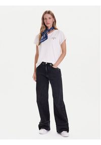 TOMMY HILFIGER - Tommy Hilfiger T-Shirt UW0UW04525 Beżowy Relaxed Fit. Kolor: beżowy. Materiał: bawełna #4