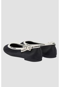 Karl Lagerfeld - KARL LAGERFELD Czarne damskie baleriny KARO, Rozmiar 39. Okazja: na co dzień. Kolor: czarny. Styl: klasyczny, casual #3