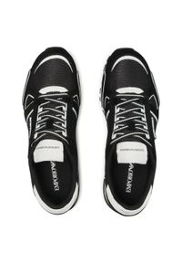 Emporio Armani - Sneakersy EMPORIO ARMANI - X4X544 XM727 N595 Blk/Off Wht/Blk/Off.. Okazja: na co dzień. Kolor: czarny. Materiał: zamsz, materiał, skóra. Szerokość cholewki: normalna. Styl: sportowy, casual, klasyczny #6