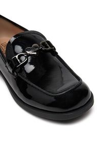 Love Moschino - LOVE MOSCHINO Loafersy JA10012G1MIH000B Czarny. Kolor: czarny. Materiał: skóra