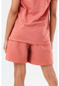 Hype szorty damskie kolor różowy gładkie high waist. Stan: podwyższony. Kolor: różowy. Wzór: gładki #2