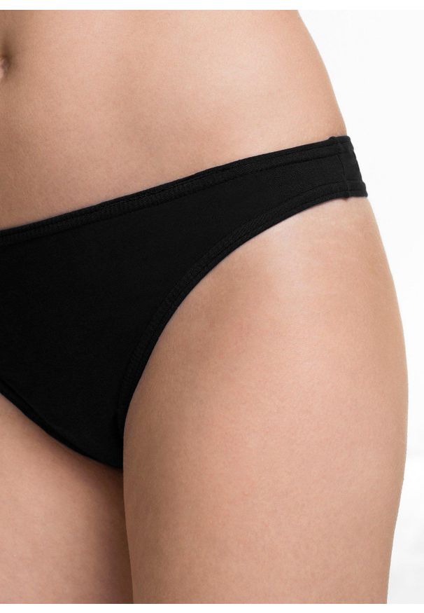 bonprix - Stringi (10 par). Kolor: czarny. Wzór: gładki