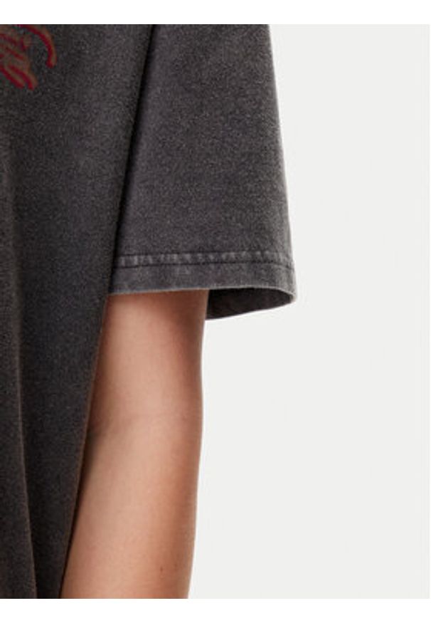 Vans T-Shirt Palm Impresa VN000MCM Czarny Regular Fit. Kolor: czarny. Materiał: bawełna