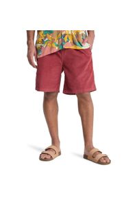 Quiksilver - Szorty z kordu dla Mężczyzn TAXER 18" Czerwony. Kolor: czerwony, wielokolorowy, różowy. Materiał: bawełna, tkanina. Długość: krótkie. Sezon: lato #1