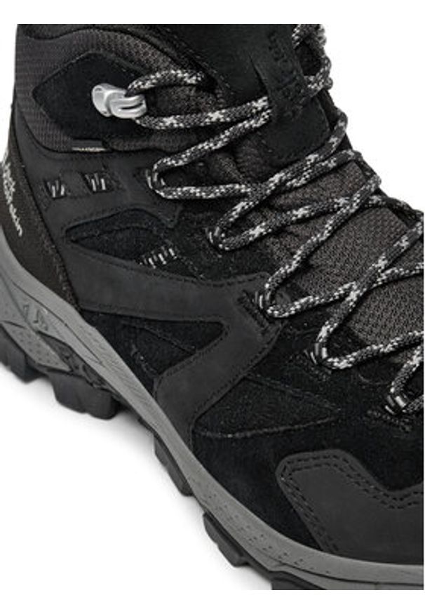 Jack Wolfskin Trekkingi Vojo Tour Lt Texapore Mid W A62073 Szary. Kolor: szary. Materiał: nubuk, skóra