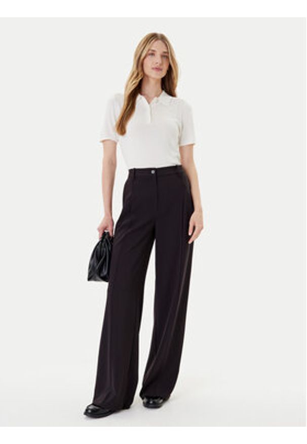 Calvin Klein Polo LV044C341G Biały Regular Fit. Typ kołnierza: polo. Kolor: biały. Materiał: wiskoza