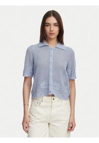 Vero Moda Kardigan Mystic 10342420 Niebieski Regular Fit. Kolor: niebieski. Materiał: bawełna #1