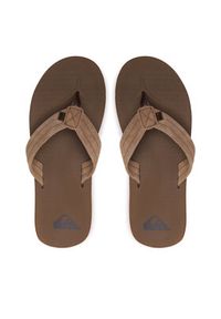 Quiksilver Japonki AQYL101323 Brązowy. Kolor: brązowy. Materiał: zamsz, skóra