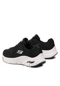 skechers - Skechers Sneakersy Arch Fit 149057/BKW Czarny. Kolor: czarny. Materiał: materiał