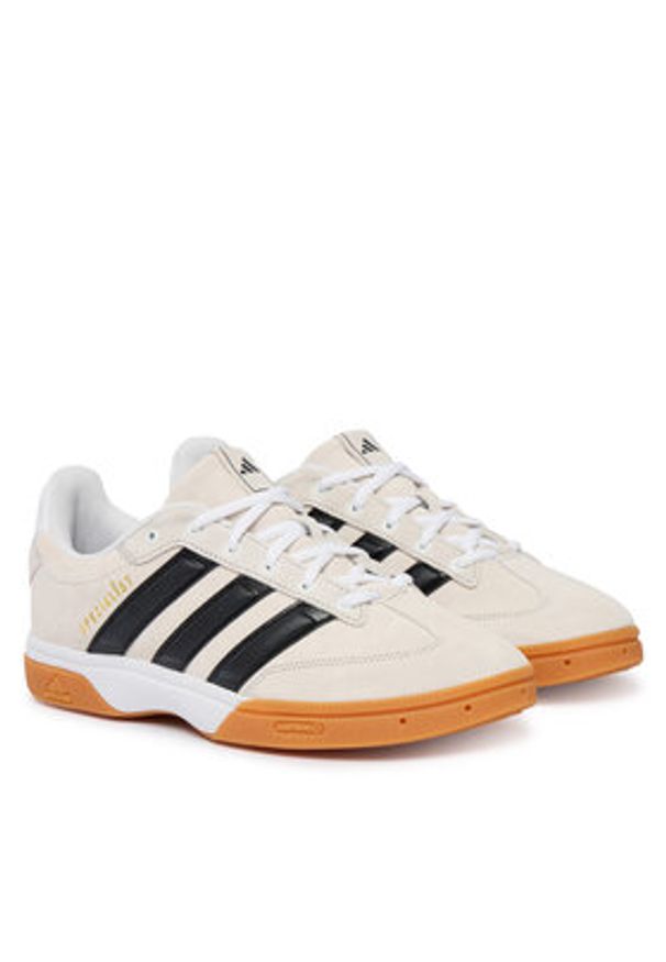 Adidas - adidas Buty halowe Spezialist KJ3729 Szary. Kolor: szary. Materiał: skóra, zamsz