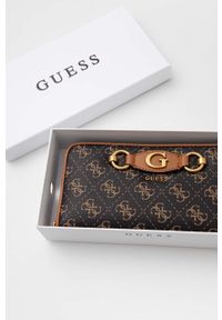 Guess portfel damski kolor brązowy. Kolor: brązowy #4