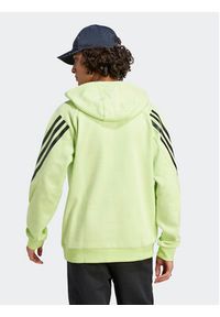 Adidas - adidas Bluza Future Icons 3-Stripes Hoodie IJ8866 Zielony Regular Fit. Kolor: zielony. Materiał: bawełna #6