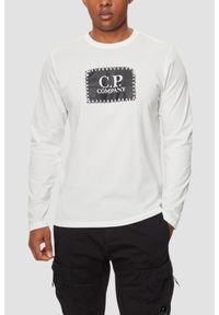 C.P. Company - C.P. COMPANY Biały męski longsleeve. Kolor: biały. Długość rękawa: długi rękaw