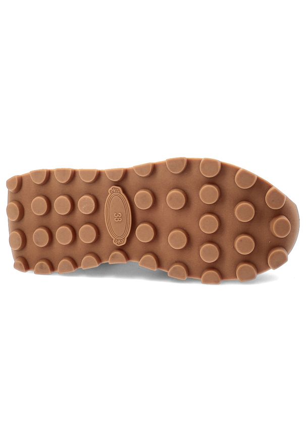 Bordowe Sneakersy Filippo Modne Obuwie Damskie. Okazja: na co dzień. Zapięcie: sznurówki. Kolor: czerwony. Materiał: zamsz