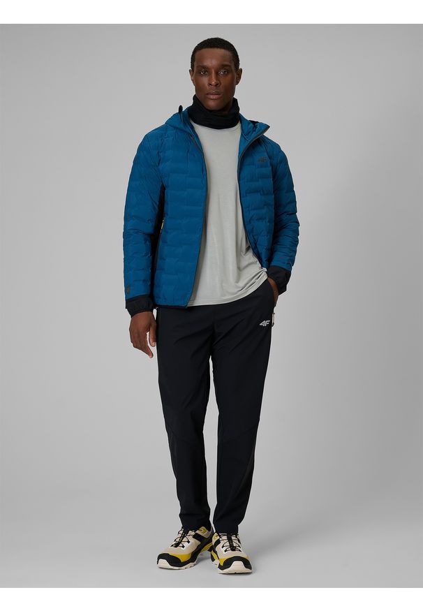 4f - 4F Spodnie trekkingowe szybkoschnące męskie - szare S. Kolor: czarny. Materiał: materiał. Długość: długie. Sport: turystyka piesza