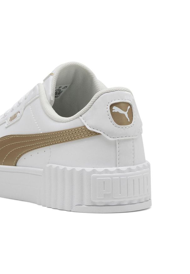 Puma - Damskie sneakersy Carina 3.0 Day Night PUMA White Gold. Okazja: na co dzień. Kolor: biały, wielokolorowy, żółty. Sport: tenis