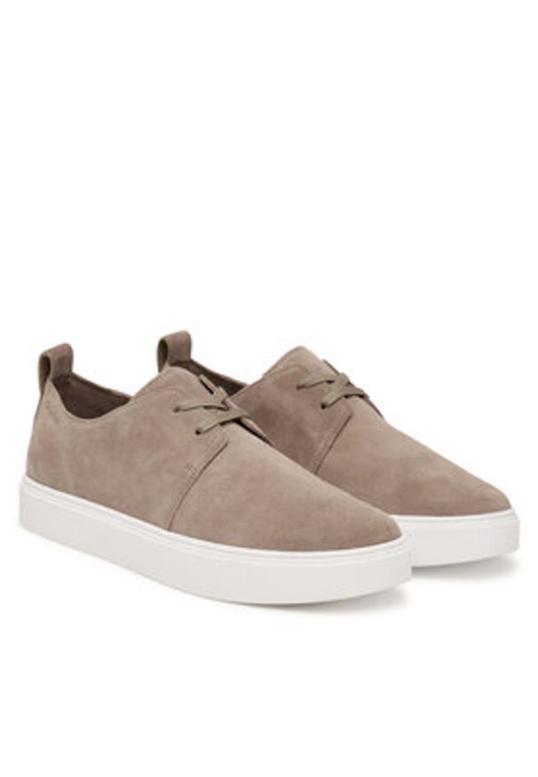 Calvin Klein Sneakersy Hybrid Clean Cup Derby Su HM0HM02078 Beżowy. Kolor: beżowy. Materiał: zamsz, skóra