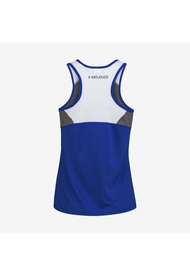 Head - Koszulka bez rękawów dla dziewczynek CLUB 22 Tank Top. Kolor: niebieski. Materiał: jersey, materiał, poliester. Długość rękawa: bez rękawów. Sport: tenis