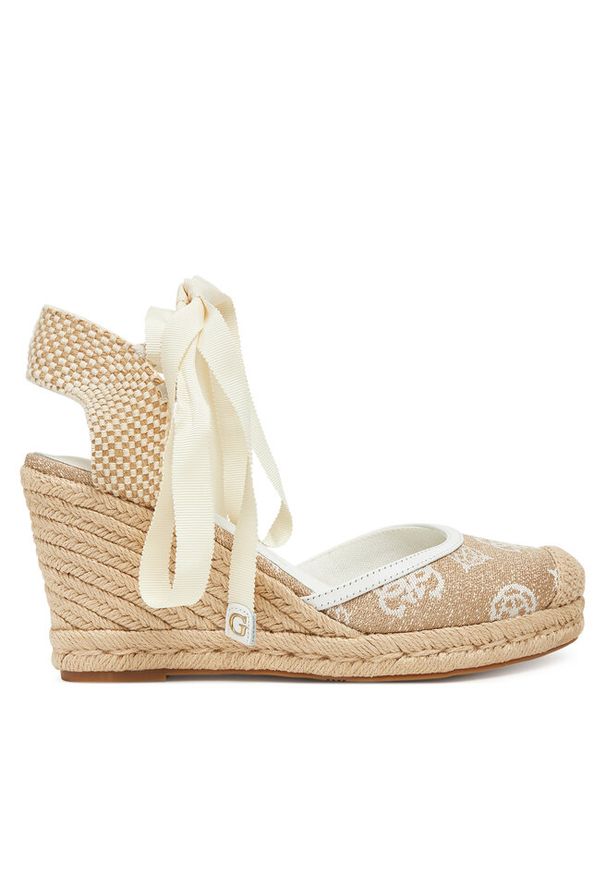 Espadryle Guess. Kolor: beżowy