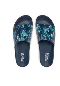 Versace Jeans Couture Klapki 78YA3SQ4 Granatowy. Kolor: niebieski #3