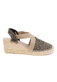 Toni Sailer - Sportowe sandały Toni Pons Triton Leo ZLN 0383. Kolor: fioletowy, beżowy, wielokolorowy. Wzór: motyw zwierzęcy. Sezon: lato #1