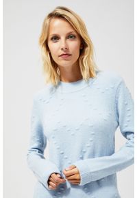 MOODO - Sweter z groszkami. Materiał: nylon, elastan, akryl. Wzór: grochy #1