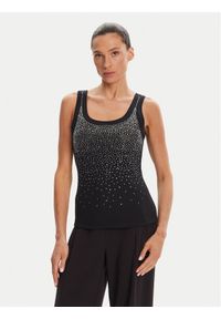 Rinascimento Top CFC0124040003 Czarny Regular Fit. Kolor: czarny. Materiał: bawełna