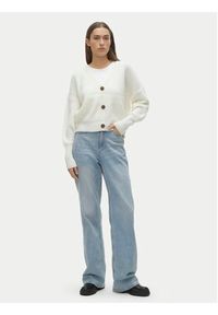 Vero Moda Kardigan Lea 10249632 Biały Regular Fit. Kolor: biały. Materiał: syntetyk #3