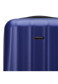 Wittchen - Duża walizka z polikarbonu fakturowana niebieska. Kolor: niebieski. Materiał: guma. Styl: klasyczny #10