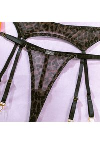 Intica - Zestaw bielizny z elastycznymi paskami i przezroczystymi detalami Ibolya. Kolor: wielokolorowy. Materiał: tkanina. Wzór: paski #3