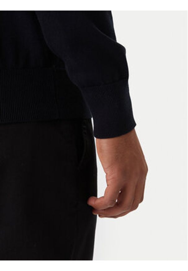 BOSS Sweter Kanovano_S 50527583 Granatowy Regular Fit. Kolor: niebieski. Materiał: bawełna