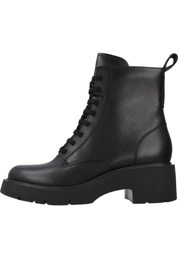 Camper - CAMPER MILAH Czarny. Kolor: czarny. Materiał: tkanina, skóra. Styl: sportowy