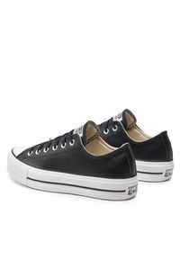 Converse Trampki Ctas Lift Clean Ox 561681C Czarny. Kolor: czarny. Materiał: skóra #6