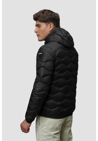 Blauer USA - BLAUER Czarna męska kurtka Wave Short Jackets, Rozmiar XXL. Kolor: czarny. Materiał: poliamid #3