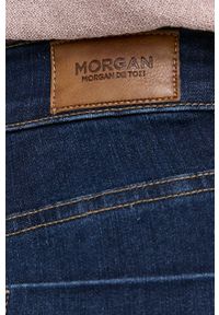 Morgan Jeansy damskie high waist. Stan: podwyższony. Kolor: niebieski
