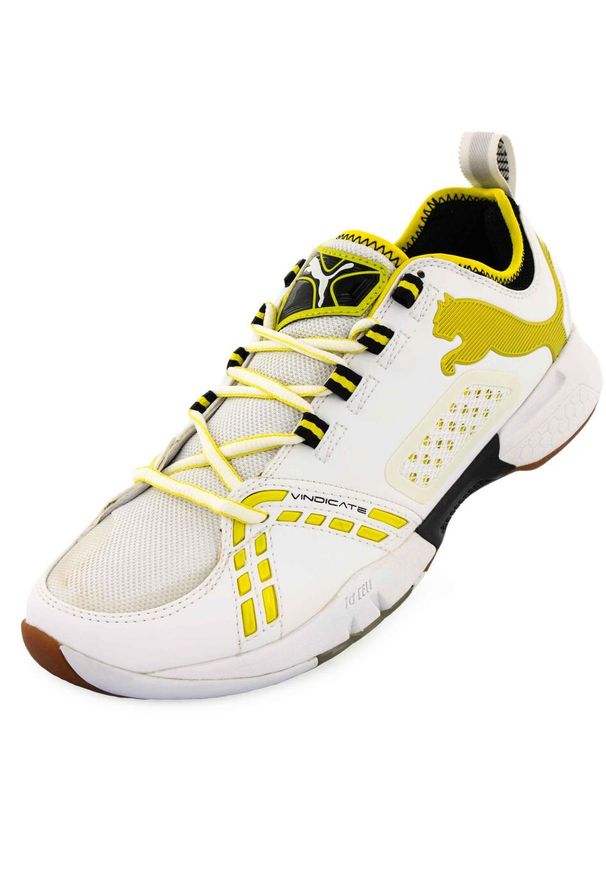 Puma - PUMA PROI 40 Buty wewnętrzne - lekkie i trwałe > to translate in Polish. Kolor: wielokolorowy, biały, żółty. Materiał: materiał, syntetyk. Sport: piłka nożna