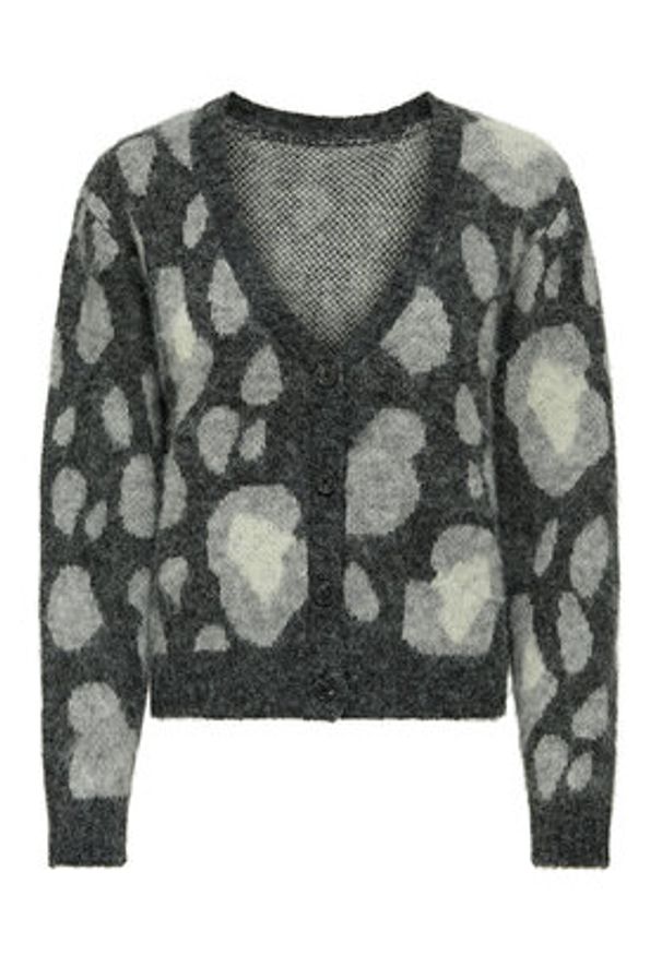 only - ONLY Kardigan Edelie 15353090 Szary Regular Fit. Kolor: szary. Materiał: syntetyk