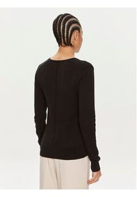 Calvin Klein Sweter K20K207569 Czarny Regular Fit. Kolor: czarny. Materiał: bawełna