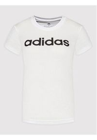 Adidas - adidas T-Shirt Essentials GL0768 Biały Slim Fit. Kolor: biały. Materiał: bawełna #3