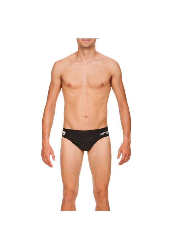 Kąpielówki slipy męskie na basen Arena Serome. Kolor: czarny