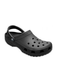 Klapki dla dorosłych Crocs Classic. Okazja: na co dzień. Kolor: czarny. Materiał: materiał, syntetyk. Styl: casual