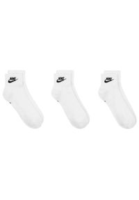 Nike - Skarpety Za Kostkę Unisex Adult Everyday Essential (zestaw 3 Sztuk). Kolor: biały. Sport: turystyka piesza
