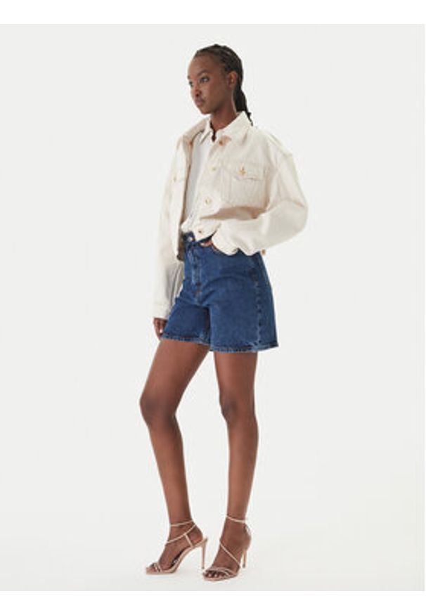 Hugo - HUGO Szorty jeansowe Gelita_2 50559976 Granatowy Regular Fit. Kolor: niebieski. Materiał: bawełna