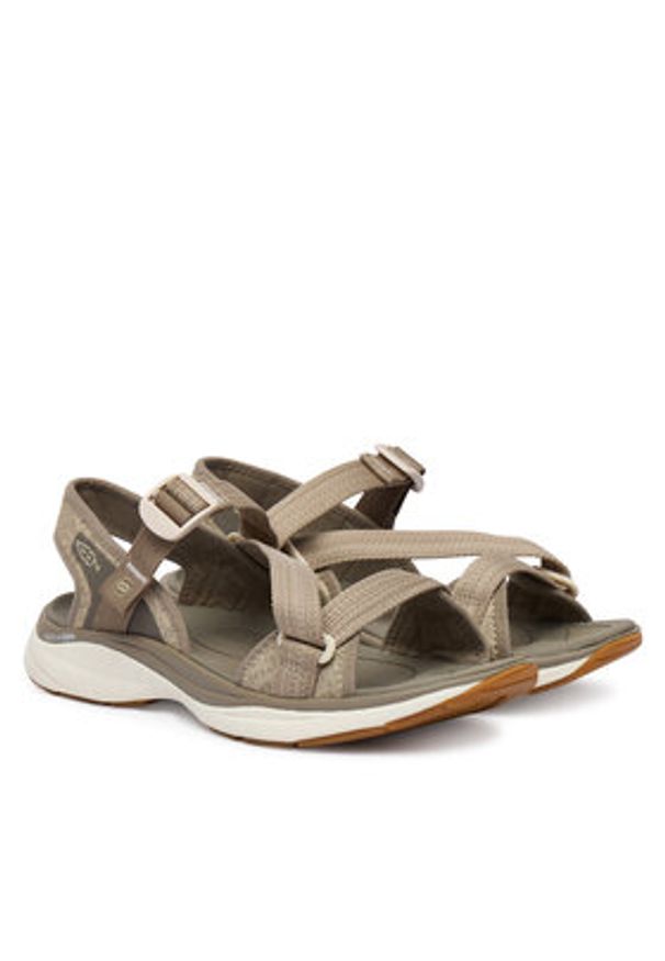 keen - Keen Sandały Leiki Open-Toe 1031818 Beżowy. Nosek buta: otwarty. Kolor: beżowy. Materiał: materiał