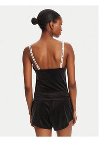 Juicy Couture Top Elina JCLCT125501 Czarny Slim Fit. Kolor: czarny. Materiał: syntetyk